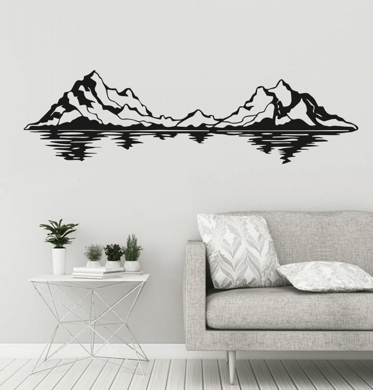 Mountain Wall Decor Vector File - Dezin