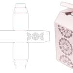 Obelisk_top_box_with_stenciled_mandala_die_cut_template - Dezin