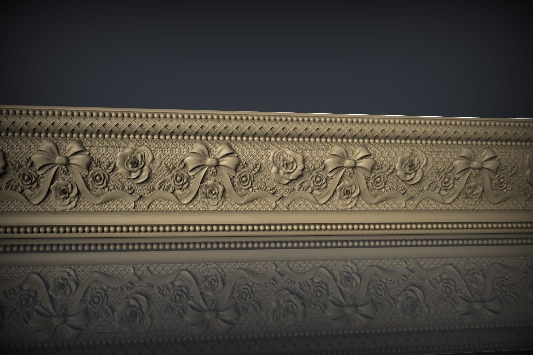 Royal Border 3D STL Model For CNC Router, Relief Woodworking 02 - Dezin