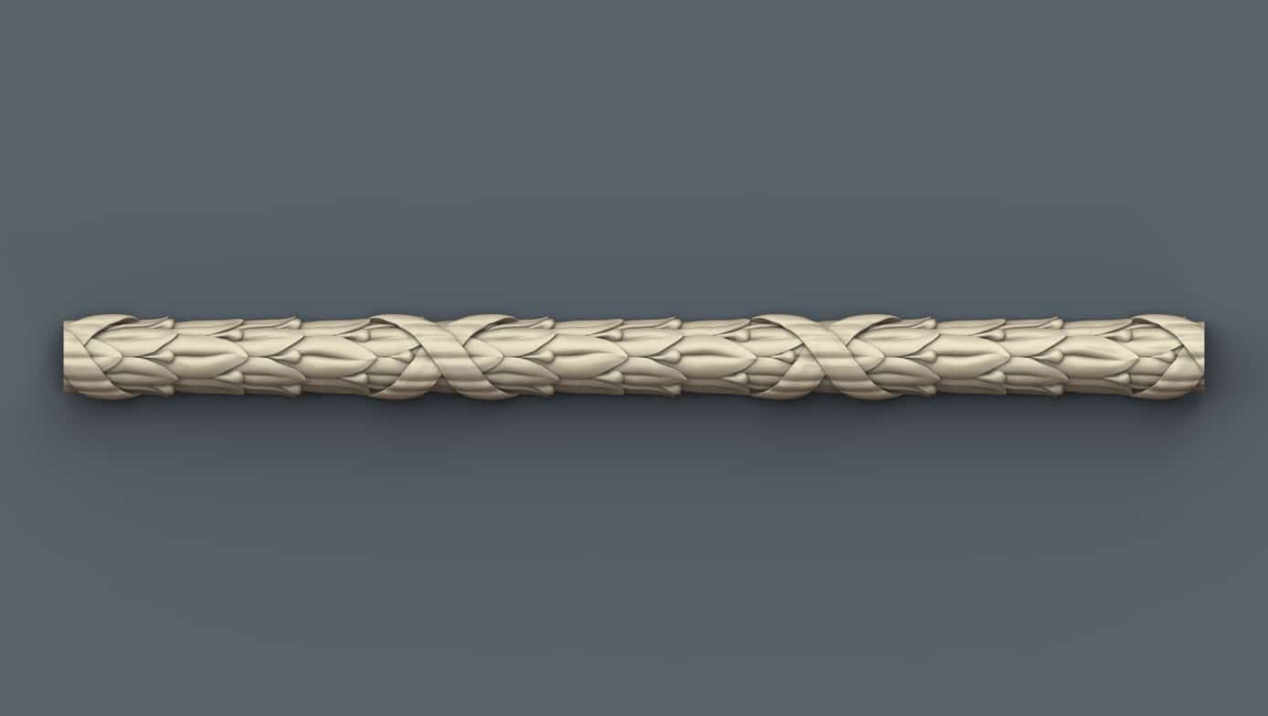 Royal Border 3D STL Model For CNC Router, Relief Woodworking 043 - Dezin