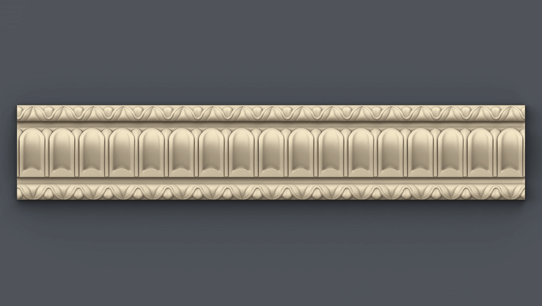 Royal Border 3D STL Model For CNC Router, Relief Woodworking 046 - Dezin