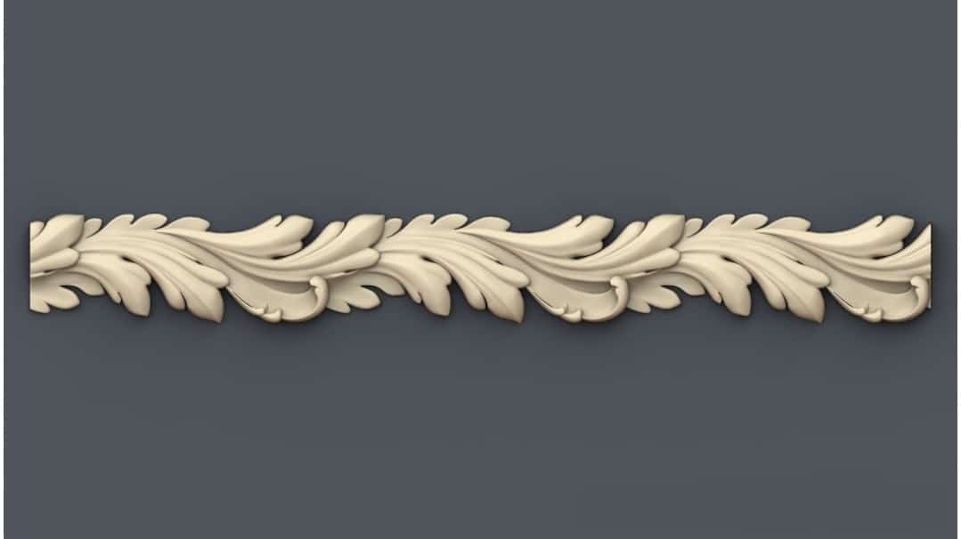 Royal Border 3D STL Model For CNC Router, Relief Woodworking 051 - Dezin