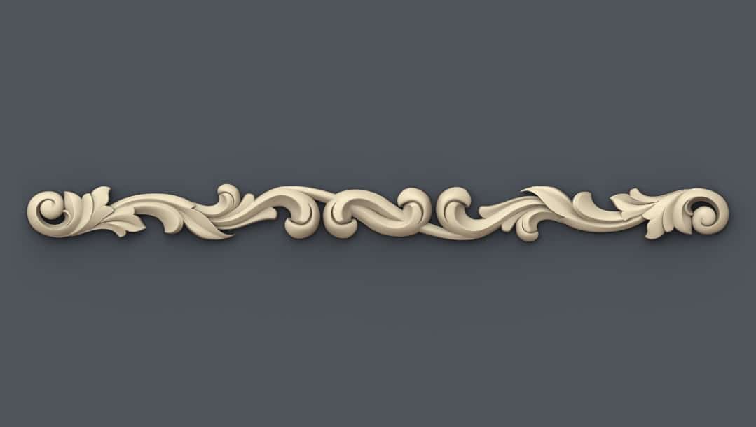 Royal Border 3D STL Model For CNC Router, Relief Woodworking 053 - Dezin