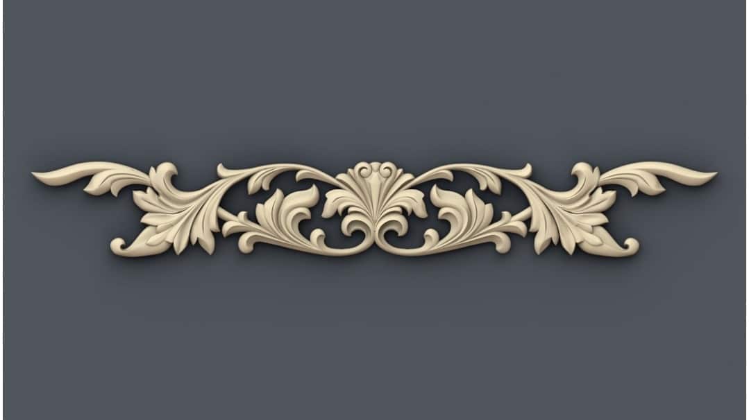 Royal Border 3D STL Model For CNC Router, Relief Woodworking 126 - Dezin