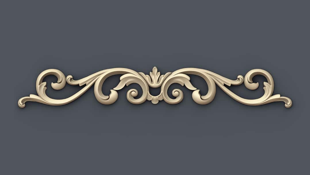 Royal Border 3D STL Model For CNC Router, Relief Woodworking 129 - Dezin