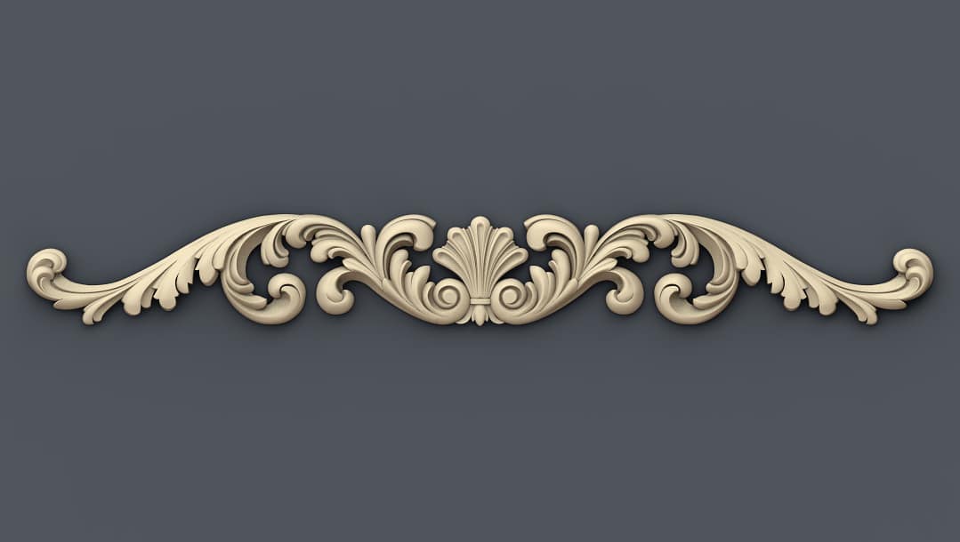 Royal Border 3D STL Model For CNC Router, Relief Woodworking 131 - Dezin