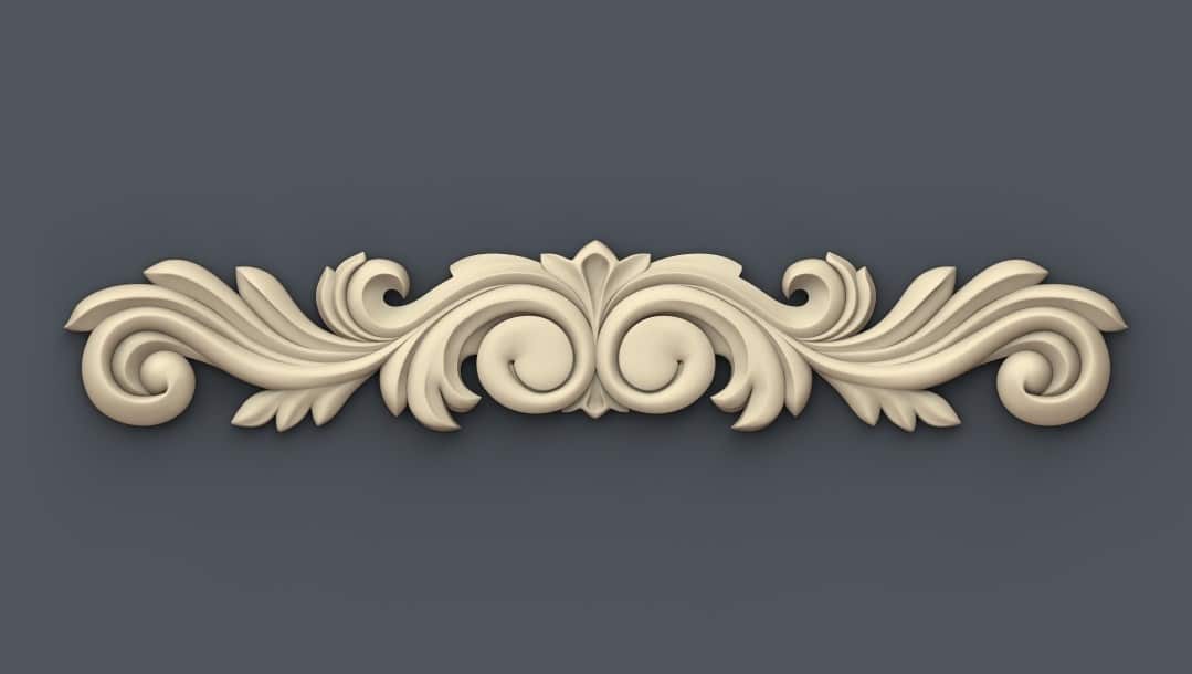 Royal Border 3D STL Model For CNC Router, Relief Woodworking 134 - Dezin