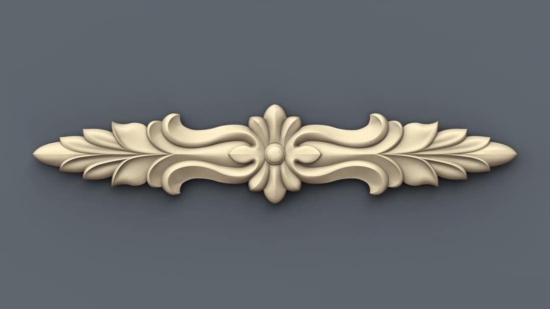 Royal Border 3D STL Model For CNC Router, Relief Woodworking 140 - Dezin