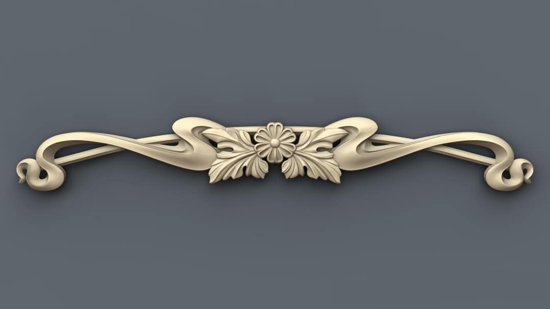 Royal Border 3D STL Model For CNC Router, Relief Woodworking 145 - Dezin