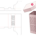 Tall_chamfered_box_with_luxury_line_stencil_die_cut_template - Dezin