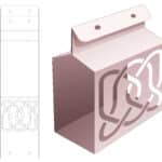 Wrapped_cover_with_line_stencil_die_cut_template - Dezin