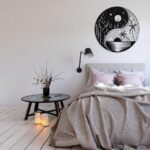 Yin Yang, Sun & Moon Metal Wall Decor Metal Wall Art - Dezin