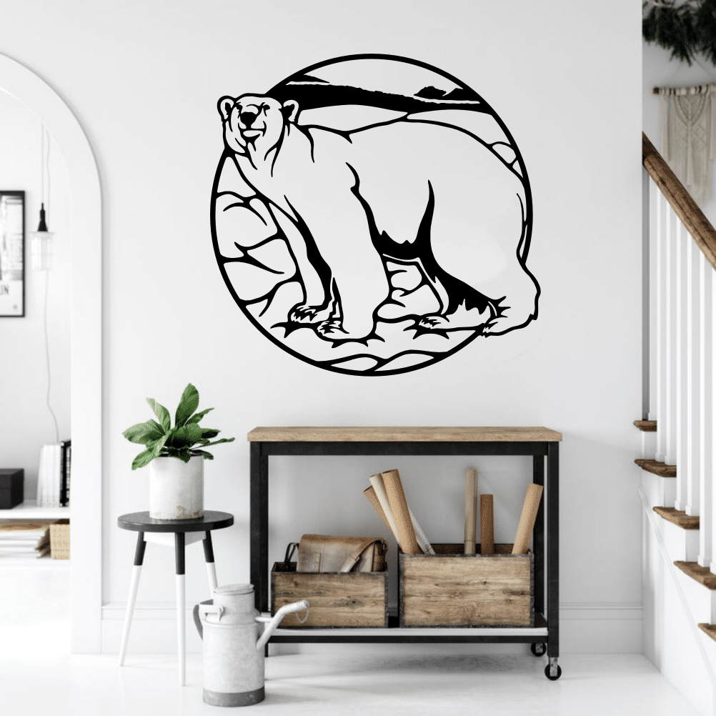 Bear Wall Decor, Wall Art Free Vector - Dezin
