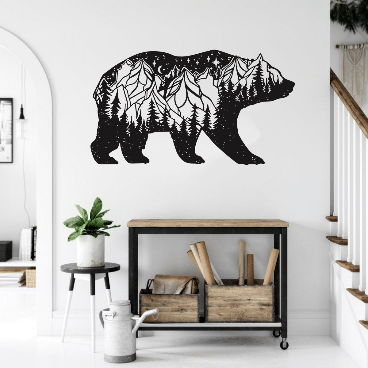 Bear Wall Panno Wall Decor Free Vector - Dezin