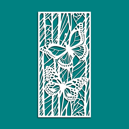 Butterfly Room Divider Panel, Screen, Partitions, Wall Hanging Free Vector - Dezin