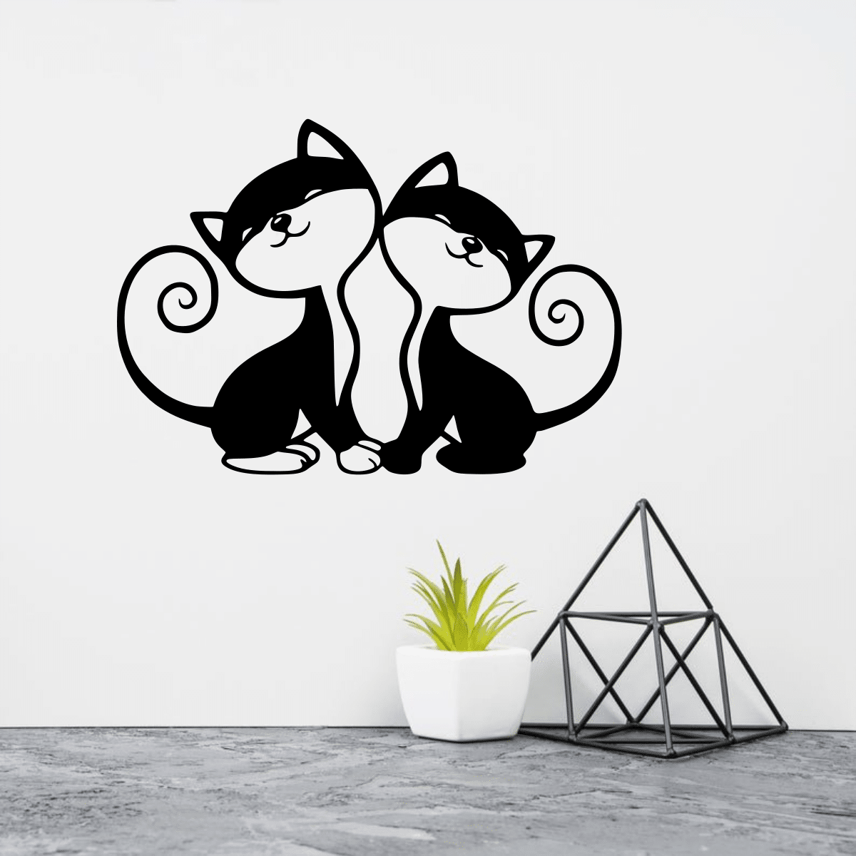 Cats Wall Decor Wall Art Free Vector - Dezin