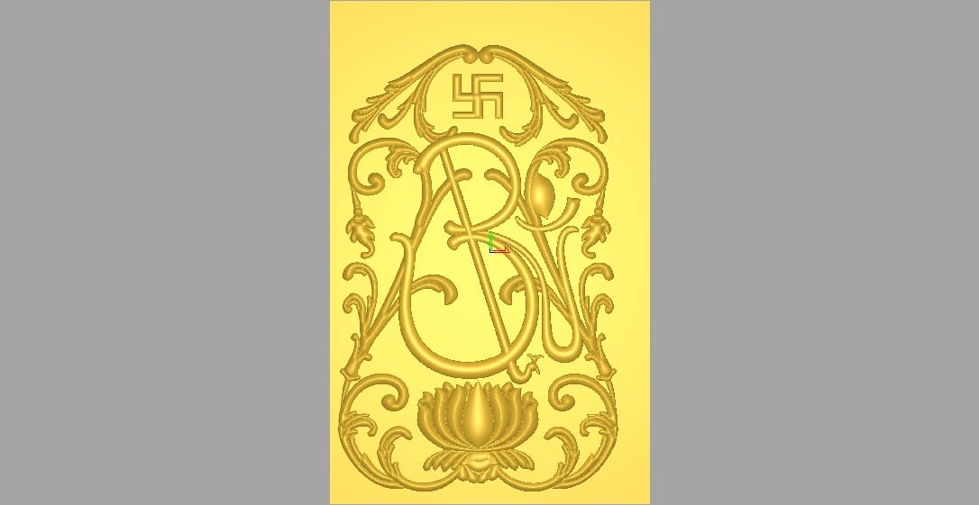 Decorative Pattern Design 3d Model for CNC Wood Carving 35 - Dezin
