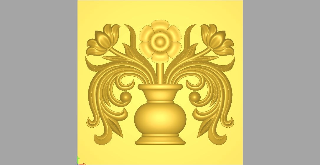 Decorative Pattern Design 3d Model for CNC Wood Carving 98 - Dezin