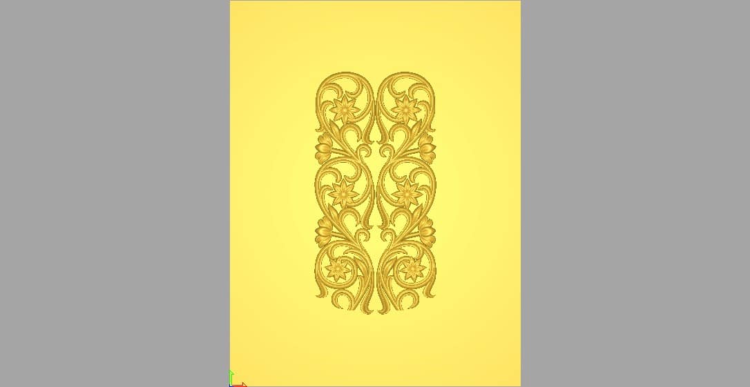 Decorative Pattern Design 3d Model for CNC Wood Carving 99 - Dezin