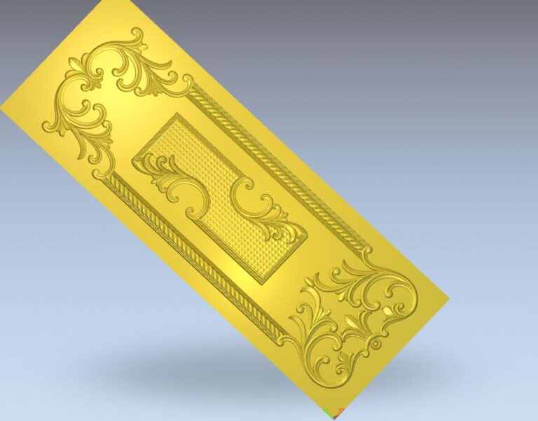 Door 3D Design, Door 3D Design for CNC Router Engraving 21 - Dezin