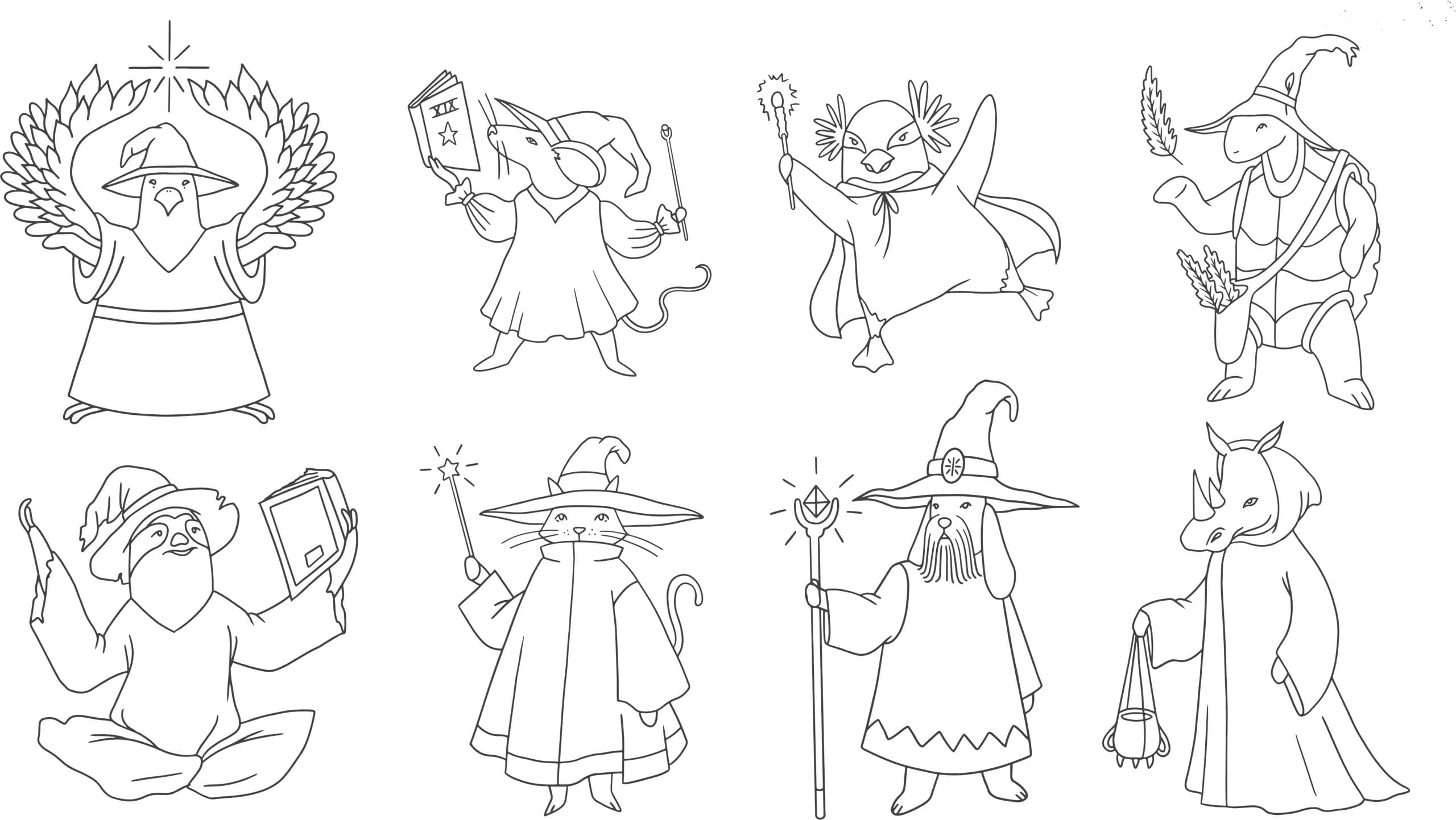 Fantasy Animals Set CDR Free Vector - Dezin