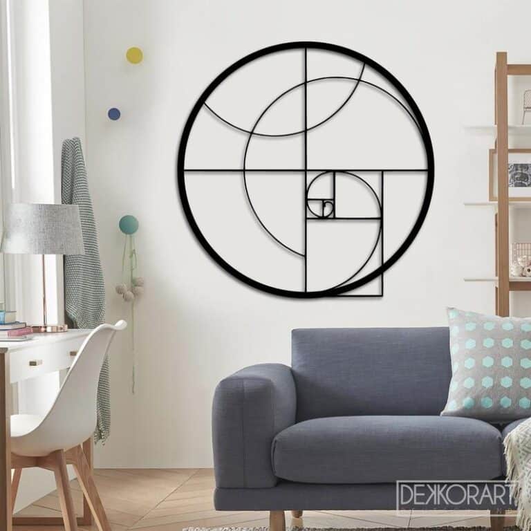 Golden Ratio Wood Wall Art, Fibonacci Wall Decor Free Vector - Dezin.info