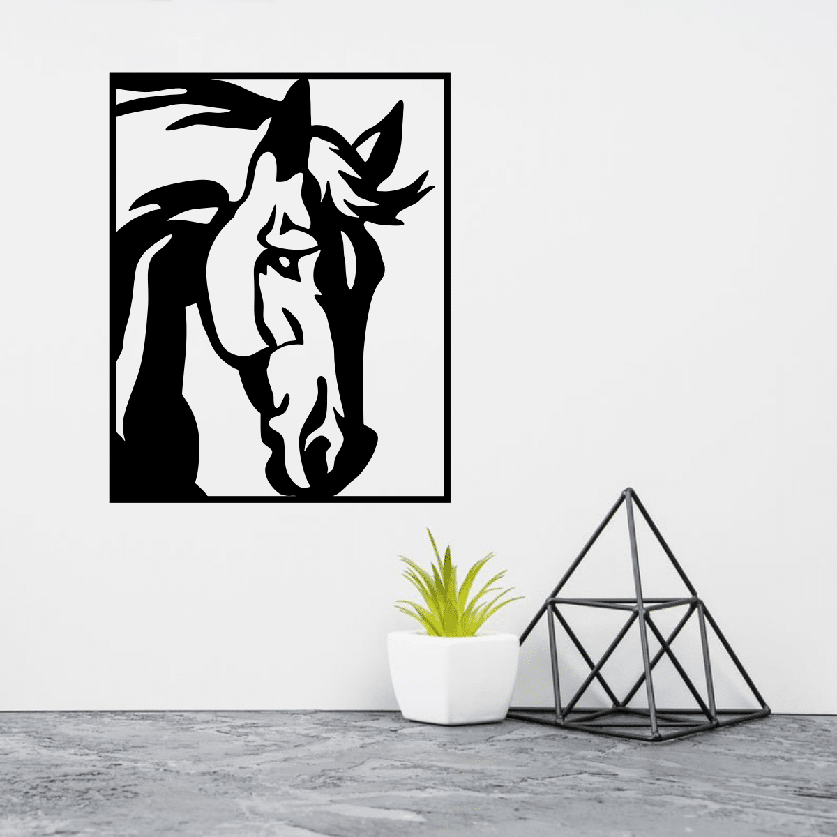 Horse Wall Panno Wall Decor Free Vector - Dezin