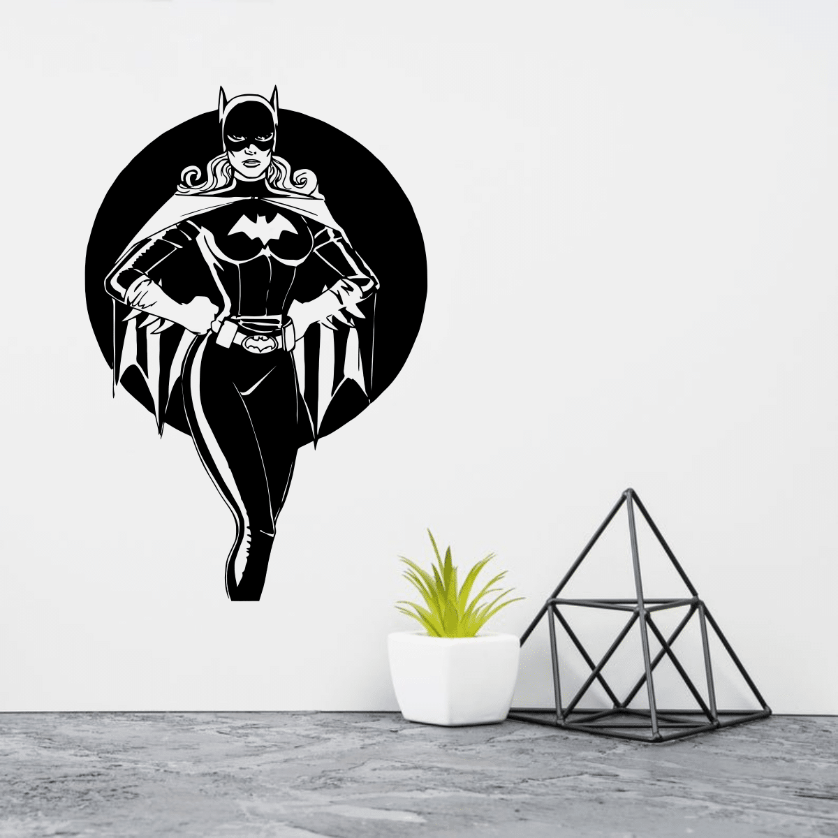 Lady Batman Wall Decor Free Vector - Dezin