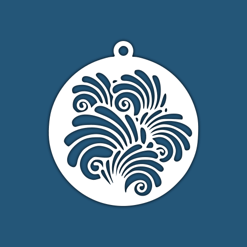 Laser Cnc Cut Balls Or Coasters Abstract Free Vector - Dezin