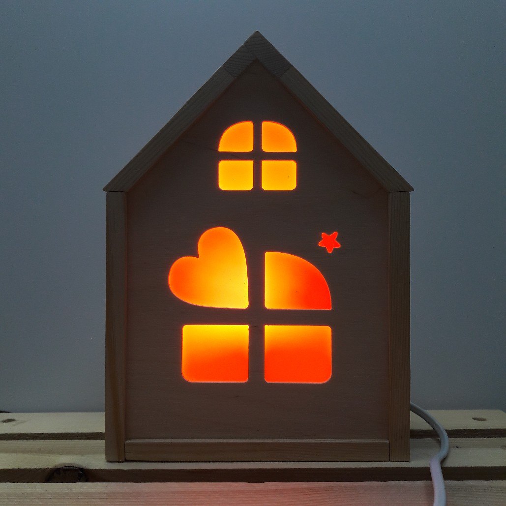 Laser Cut Home Decorative Night Light Free Vector - Dezin