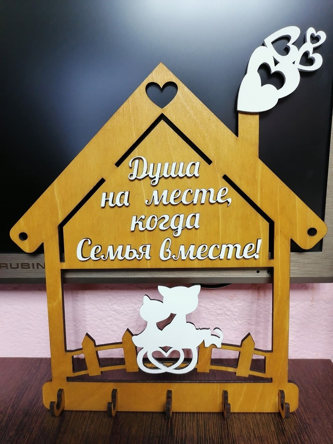 Laser Cut Housekeeper Cats DXF File - Dezin