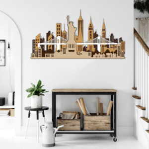 Laser Cut Multilayered New York City Vector File - Dezin