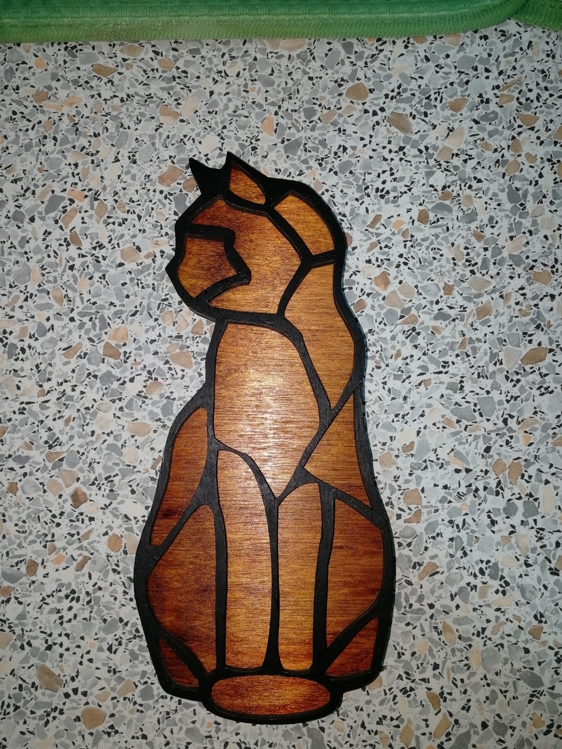 Laser Cut Wooden Cat Shaped Bead Organizer Storage - Dezin