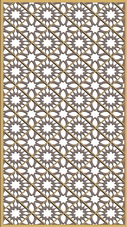 Laser Cutting for Window Grill Pattern Free Vector - Dezin