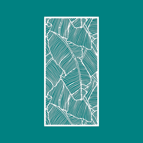 Leaf Panel Pattern, Decorative Room Divider, Wall Hanging 2 Free Vector - Dezin
