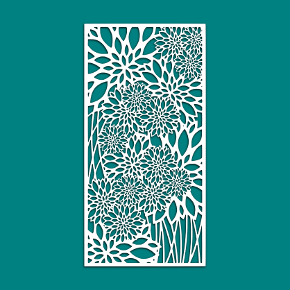 Leaf Panel Pattern, Decorative Room Divider, Wall Hanging Free Vector - Dezin