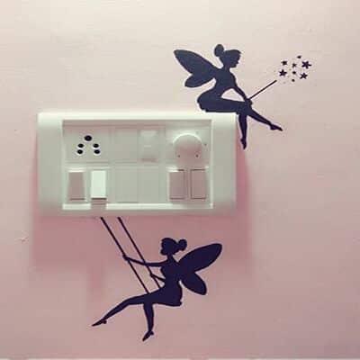 Light Switch Decor Sticker Free Wall Vector - Dezin