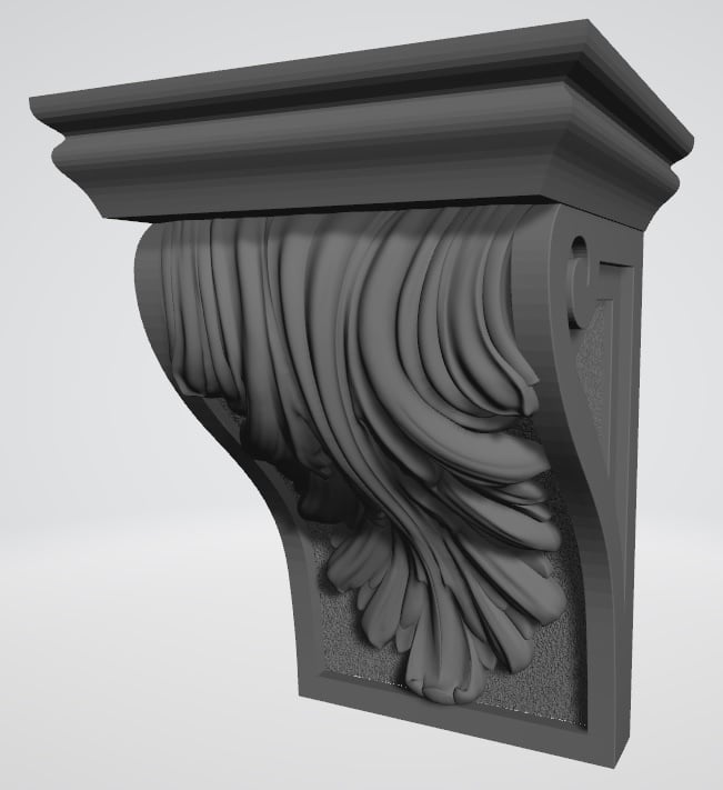 STL Column Model 3D STL Model for CNC