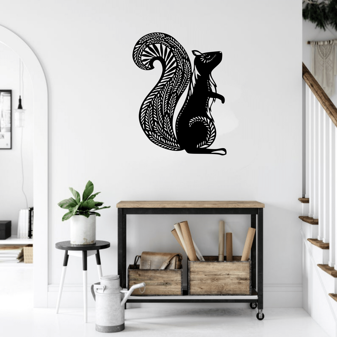 Squirrel Wall Decor Free Vector - Dezin