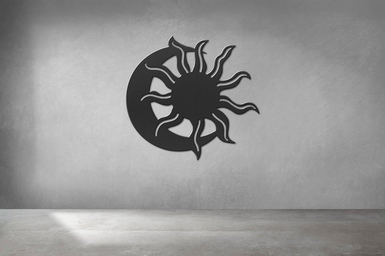 Sun And Moon Metal Wall Art, Sun And Moon Metal Wall Decor Sun And Moon Metal Wall Art, Sun And Moon Metal Wall Decor