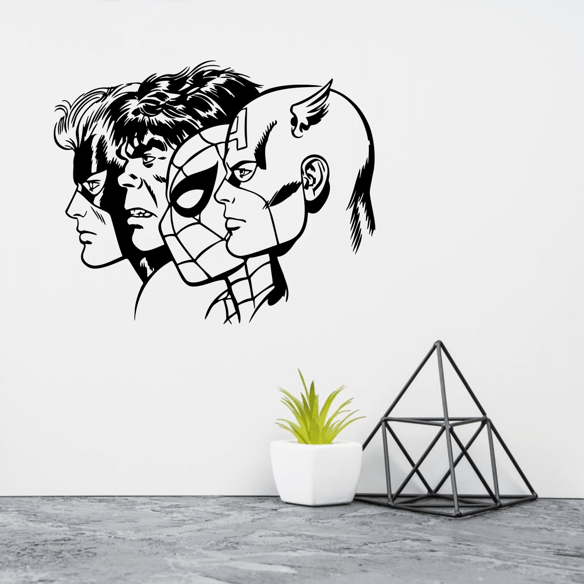 Super Heros Wall Decor Plasma Cut Free Vector - Dezin