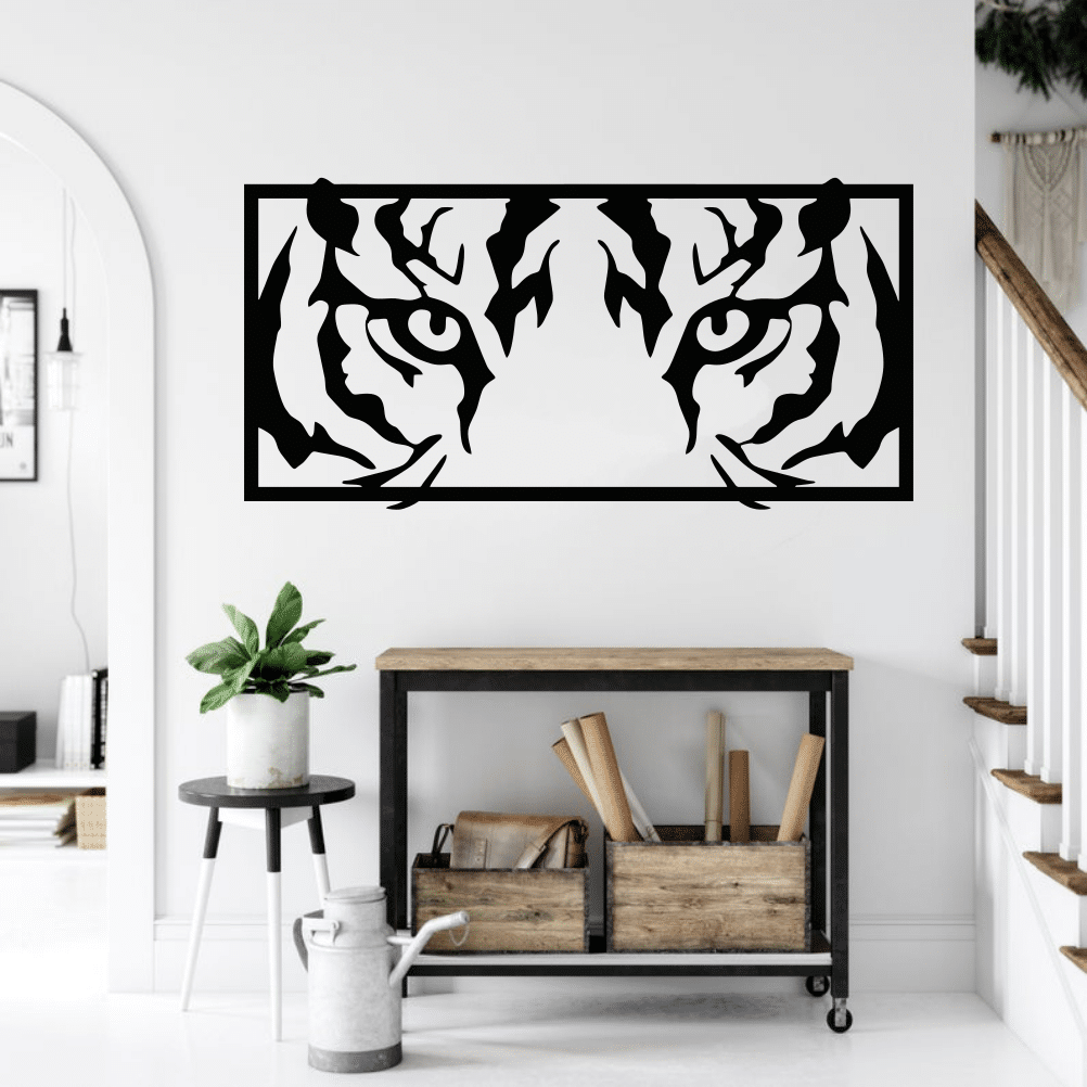 Tiger Eyes Wall Decor Free Vector - Dezin