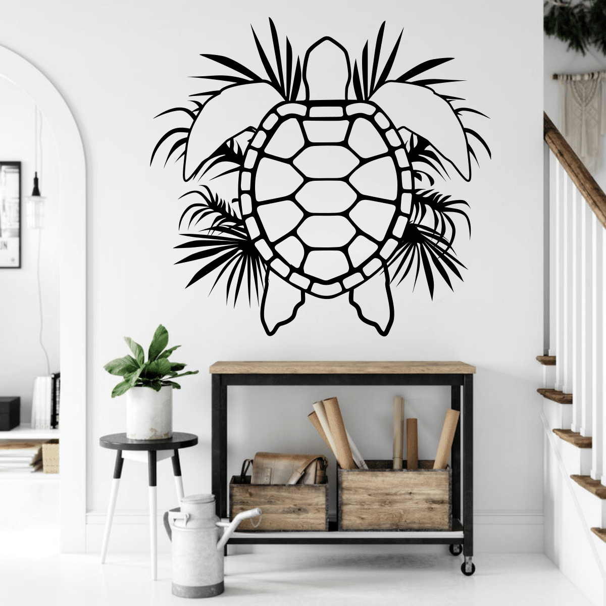 Tutle Wall Decor Panel Free Vector - Dezin