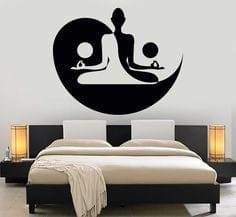 Yoga Metal Wall Art, Metal Yoga Decoration, Yoga Sign - Dezin