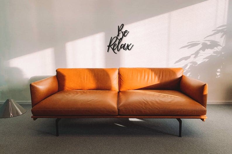 Be relax Metal Wall Quotes Christmas gifts Unique Design - Dezin
