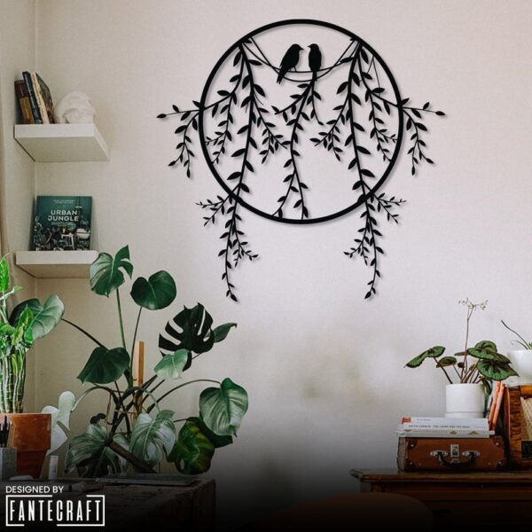 Metal Wall Decor, Birds on Branch Free Vector - Dezin.info