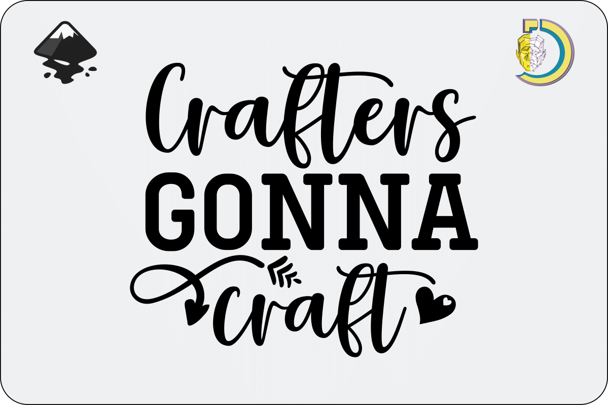 Download Crafters Gonna Craft SVG Vector Design - Dezin.info