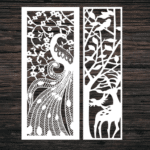 Decorative Screen Panel 55 CDR DXF Laser Cut Free Vector