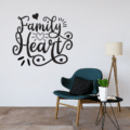Family Heart SVG Vector Cut Files
