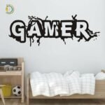 Gamer Wall Decor Wall Sticker Decal CDR DXF Free Vector